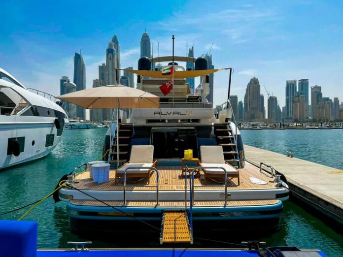 Refitech carbon fibre poles add ease of handling and aesthetics to luxury yacht sun awnings