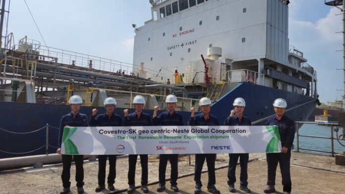 Covestro, SK geo centric and Neste cooperate