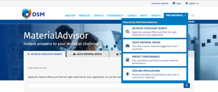 DSM Engineering Materials Launches Breakthrough Online Access to Materials Science Expertise.