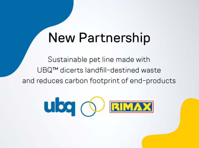 Rimax Introduces Consumer Goods Made With Waste-based UBQ as Eco-Wise Choice for Pet Owners