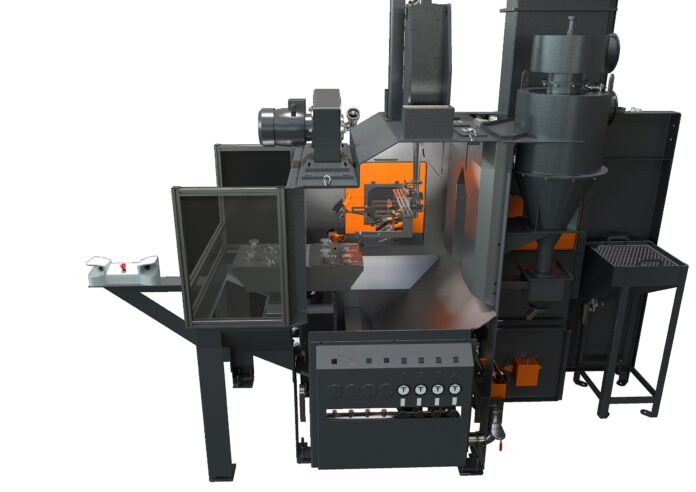 Perfect De-Flashing and Dedusting of Duroplast and Thermoplast Components at the Production Rate of the Injection Molding Machine