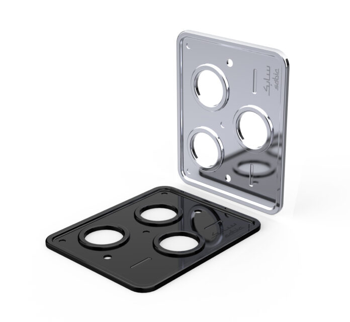 Camera deco rings with stunning colorful metallization using Physical Vapor Deposition on the new ULTEM DT1820EV resin.