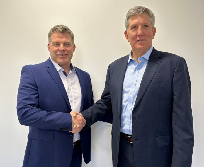 Chuck Churn, Director of Principal Relations, Lintech International LLC (right) and Tyler Kilgannon, Head of Sales & Marketing, North America, Heubach Group (left).