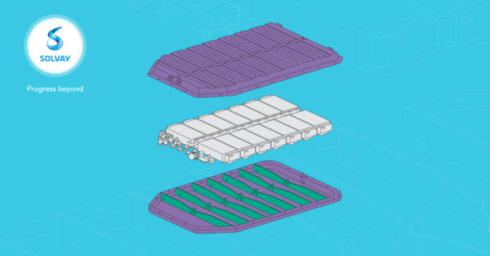 Solvay’s Composite Material Battery Enclosure Design Concept.