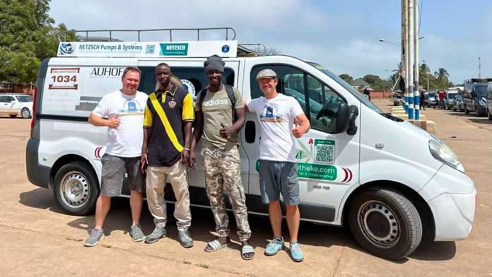 Egon Grainer from NETZSCH Pumpen & Systeme GmbH takes part in Dresden-Dakar-Banjul rally.